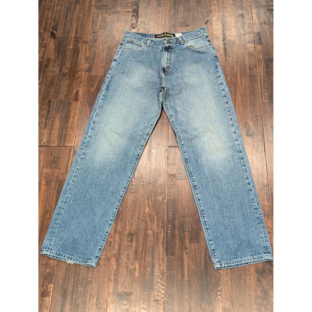 Vintage Nautica Jeans Co. Jeans Mens 31x33 Blue Denim Straight Leg Faded 90s